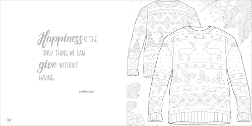 Color Christmas Bright: A Very Merry Coloring Book for Adults