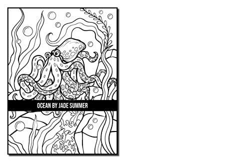 Ocean Coloring Book: For Adults with Cute Tropical Fish, Fun Sea Creatures, and Beautiful Underwater Scenes for Relaxation (Cute Animal Coloring Books)