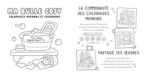Ma bulle cosy - Coco wyo - Livre de coloriage - Cosy colo