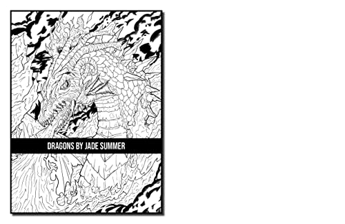 Dragons: An Adult Coloring Book with Mythical Fantasy Creatures and Epic Fantasy Scenes for Dragon Lovers