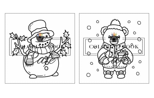 Cozy Christmas: Cute and Cozy Coloring Book for Adults & Teens Featuring Easy and Bold Christmas Designs (Bold and Easy Coloring Books)