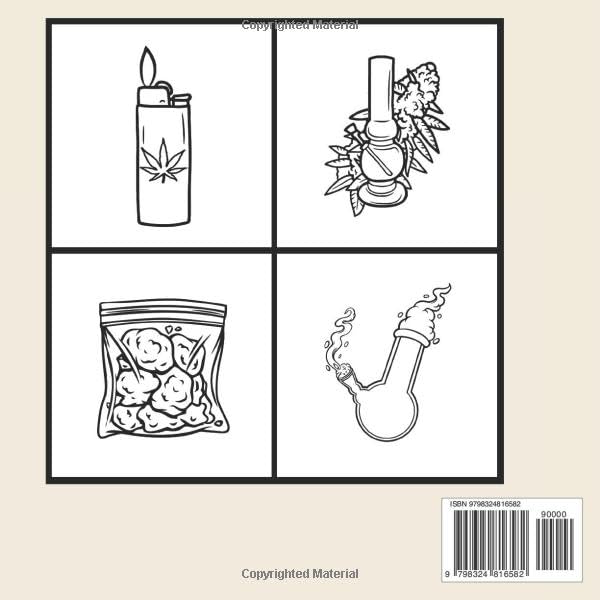 Stoner Bold & Easy Coloring Book: Big and Simple Designs for Stress Relief and Relaxation
