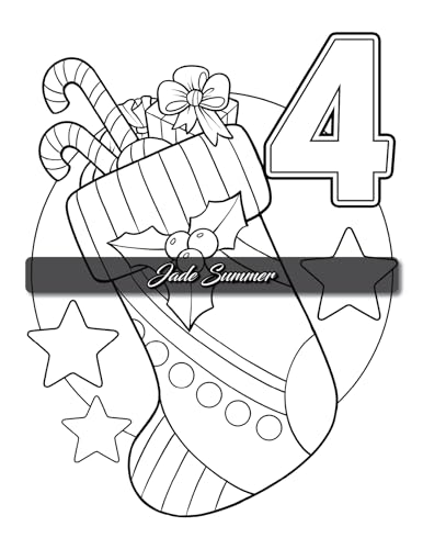 Christmas Countdown: An Advent Calendar Coloring Book with Easy Designs and Cute Scenes to Celebrate the Holiday Season (Christmas Coloring Books)