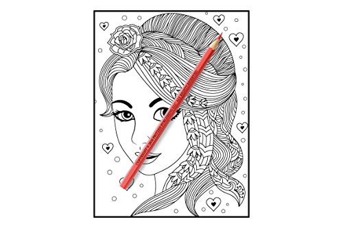 Flower Girls: An Adult Coloring Book with Cute Manga Girls, Fun Hair Styles, and Beautiful Floral Designs for Relaxation