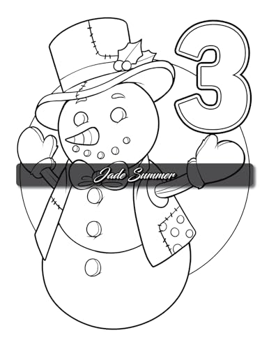Christmas Countdown: An Advent Calendar Coloring Book with Easy Designs and Cute Scenes to Celebrate the Holiday Season (Christmas Coloring Books)