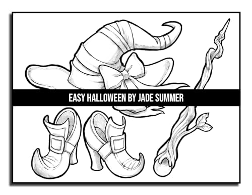 Easy Halloween: Large Print Designs for Adults and Seniors with 50 Simple Images to Celebrate Halloween! (Halloween Coloring Books)