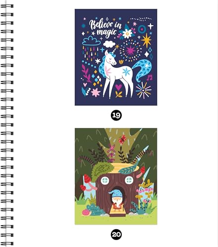 Brain Games - Sticker by Number: Magical Forest (20 Images to Sticker): Includes 2 Glitter Sticker Sheets to Complete Each Image!