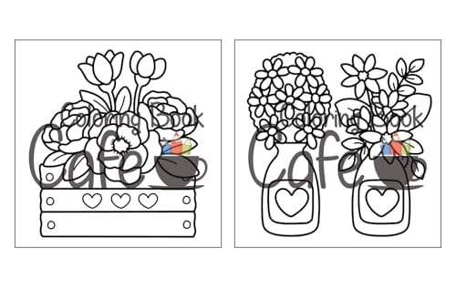 Cozy Spring: Cute Coloring Book for Adults & Teens with Easy and Bold Spring Inspired Designs (Bold and Easy Coloring Books)