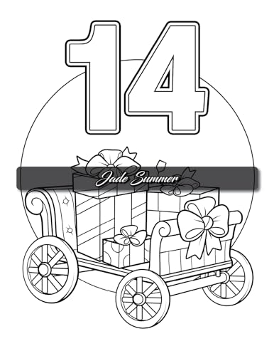Christmas Countdown: An Advent Calendar Coloring Book with Easy Designs and Cute Scenes to Celebrate the Holiday Season (Christmas Coloring Books)