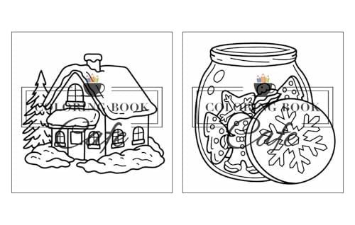 Cozy Christmas: Cute and Cozy Coloring Book for Adults & Teens Featuring Easy and Bold Christmas Designs (Bold and Easy Coloring Books)