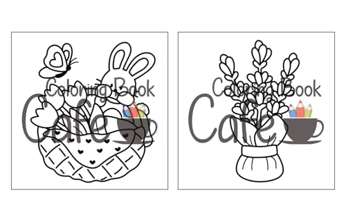 Cozy Spring: Cute Coloring Book for Adults & Teens with Easy and Bold Spring Inspired Designs (Bold and Easy Coloring Books)