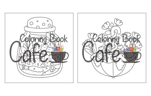 Tiny Gardens: Cute & Comfy Coloring Book for Adults and Teens Featuring Adorable Garden Scenes (Cute and Comfy Coloring Books)