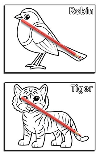 Animals for Toddlers: A Toddler Coloring Book with Fun, Simple, and Educational Coloring Pages for Kids Ages 1-3