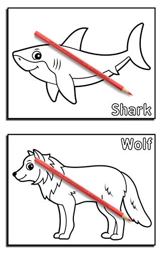 Animals for Toddlers: A Toddler Coloring Book with Fun, Simple, and Educational Coloring Pages for Kids Ages 1-3