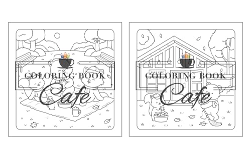 Comfy Autumn: Coloring Book for Adults & Teens Featuring Autumn Hygge Scenes with Super Cute Animal Characters for Stress Relief and Relaxation (Cute and Comfy Coloring Books)