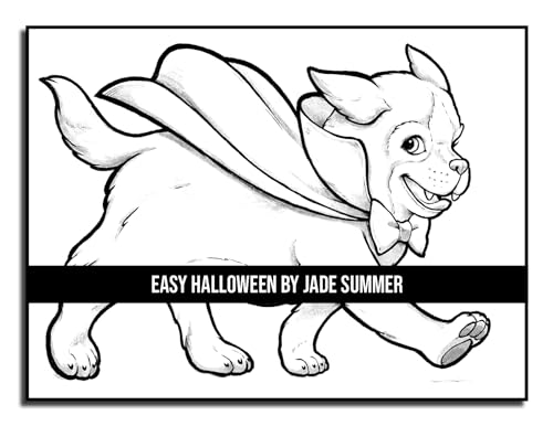 Easy Halloween: Large Print Designs for Adults and Seniors with 50 Simple Images to Celebrate Halloween! (Halloween Coloring Books)