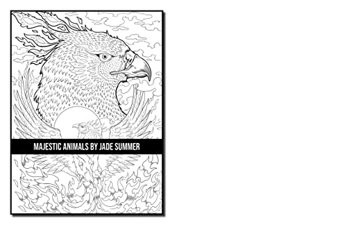 Majestic Animals: An Adult Coloring Book with Beautiful Animals and Relaxing Nature Scenes