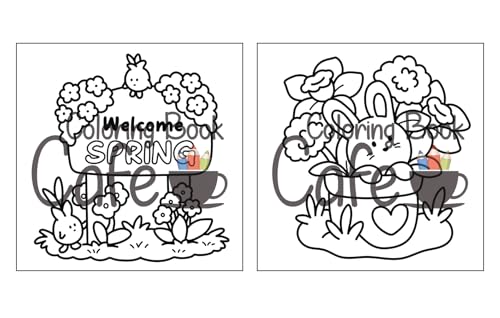 Cozy Spring: Cute Coloring Book for Adults & Teens with Easy and Bold Spring Inspired Designs (Bold and Easy Coloring Books)