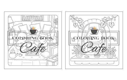 Comfy Autumn: Coloring Book for Adults & Teens Featuring Autumn Hygge Scenes with Super Cute Animal Characters for Stress Relief and Relaxation (Cute and Comfy Coloring Books)