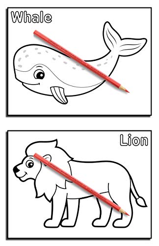 Animals for Toddlers: A Toddler Coloring Book with Fun, Simple, and Educational Coloring Pages for Kids Ages 1-3