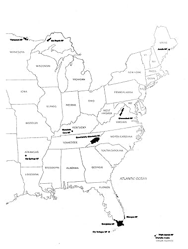 National Parks Coloring Book (Dover Nature Coloring Book)