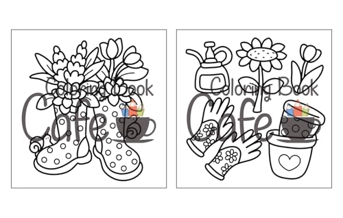 Cozy Spring: Cute Coloring Book for Adults & Teens with Easy and Bold Spring Inspired Designs (Bold and Easy Coloring Books)