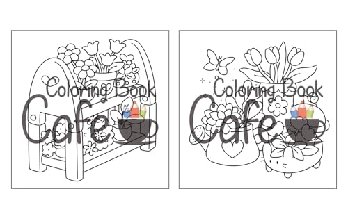 Tiny Gardens: Cute & Comfy Coloring Book for Adults and Teens Featuring Adorable Garden Scenes (Cute and Comfy Coloring Books)