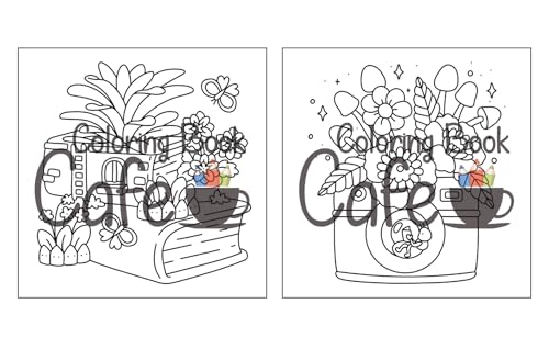 Tiny Gardens: Cute & Comfy Coloring Book for Adults and Teens Featuring Adorable Garden Scenes (Cute and Comfy Coloring Books)