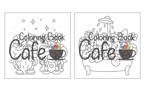 Tiny Gardens: Cute & Comfy Coloring Book for Adults and Teens Featuring Adorable Garden Scenes (Cute and Comfy Coloring Books)
