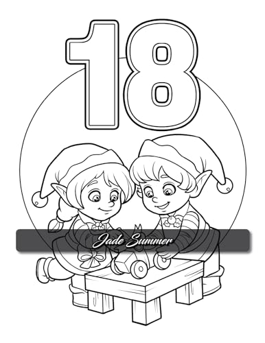 Christmas Countdown: An Advent Calendar Coloring Book with Easy Designs and Cute Scenes to Celebrate the Holiday Season (Christmas Coloring Books)