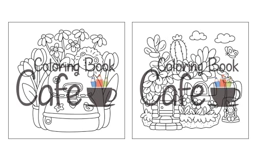 Tiny Gardens: Cute & Comfy Coloring Book for Adults and Teens Featuring Adorable Garden Scenes (Cute and Comfy Coloring Books)