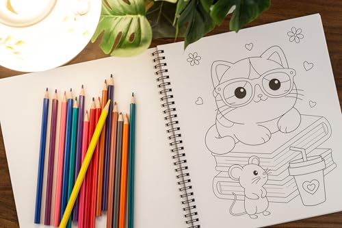 Simple and Sweet Coloring Book: Cute Cats