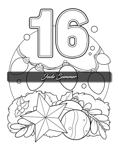 Christmas Countdown: An Advent Calendar Coloring Book with Easy Designs and Cute Scenes to Celebrate the Holiday Season (Christmas Coloring Books)