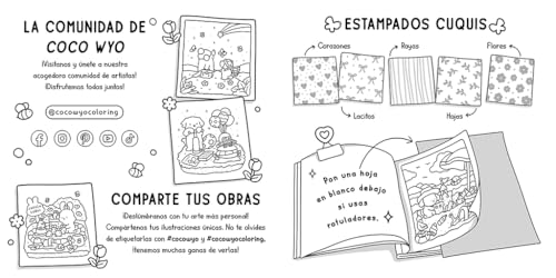 Abrazos blanditos. Un mundo cozy y adorable para colorear y relajarse ideal para niños y adultos / Cuddly Hugs (Spanish Edition)