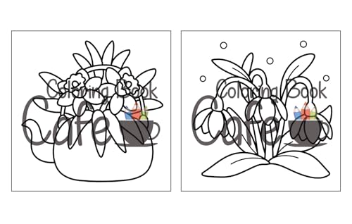 Cozy Spring: Cute Coloring Book for Adults & Teens with Easy and Bold Spring Inspired Designs (Bold and Easy Coloring Books)