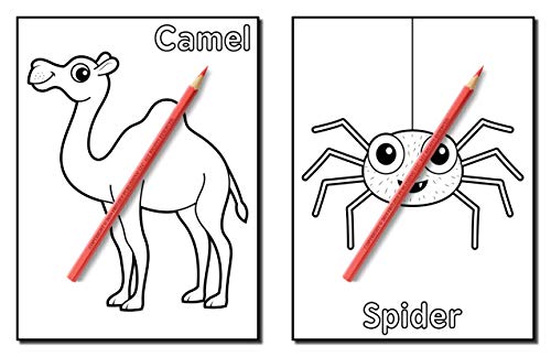 Animals for Toddlers: A Toddler Coloring Book with Fun, Simple, and Educational Coloring Pages for Kids Ages 1-3