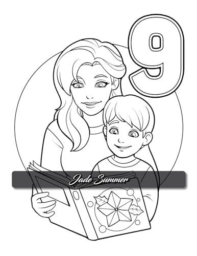 Christmas Countdown: An Advent Calendar Coloring Book with Easy Designs and Cute Scenes to Celebrate the Holiday Season (Christmas Coloring Books)