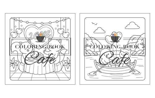 Paws & Hearts: Coloring Book for Adults & Teens Featuring Cozy Love Scenes with Adorable Animal Characters