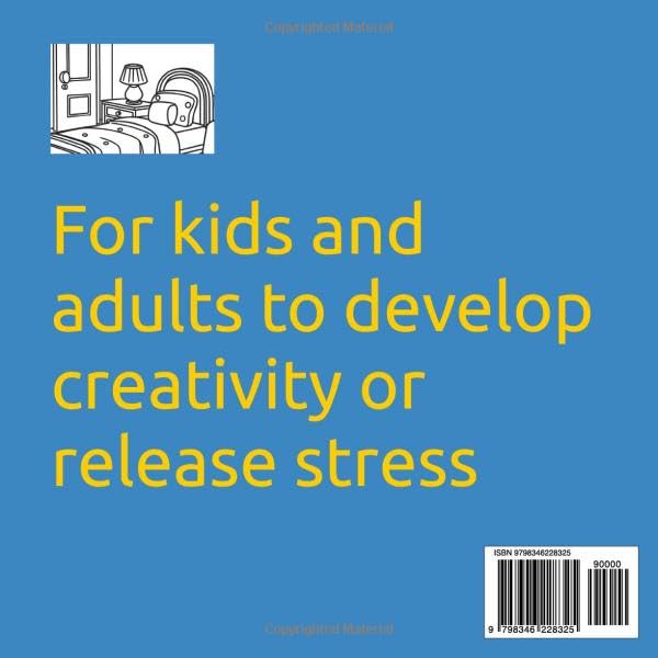 Bold and Easy Hygge Place Coloring Book: For kids and adults