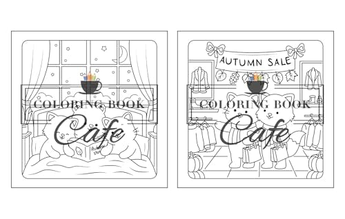 Comfy Autumn: Coloring Book for Adults & Teens Featuring Autumn Hygge Scenes with Super Cute Animal Characters for Stress Relief and Relaxation (Cute and Comfy Coloring Books)