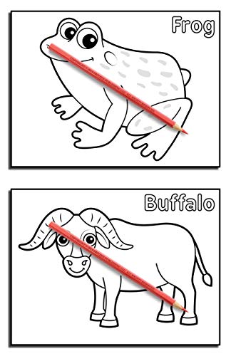 Animals for Toddlers: A Toddler Coloring Book with Fun, Simple, and Educational Coloring Pages for Kids Ages 1-3