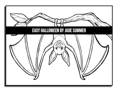 Easy Halloween: Large Print Designs for Adults and Seniors with 50 Simple Images to Celebrate Halloween! (Halloween Coloring Books)