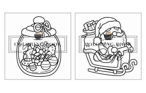 Cozy Christmas: Cute and Cozy Coloring Book for Adults & Teens Featuring Easy and Bold Christmas Designs (Bold and Easy Coloring Books)