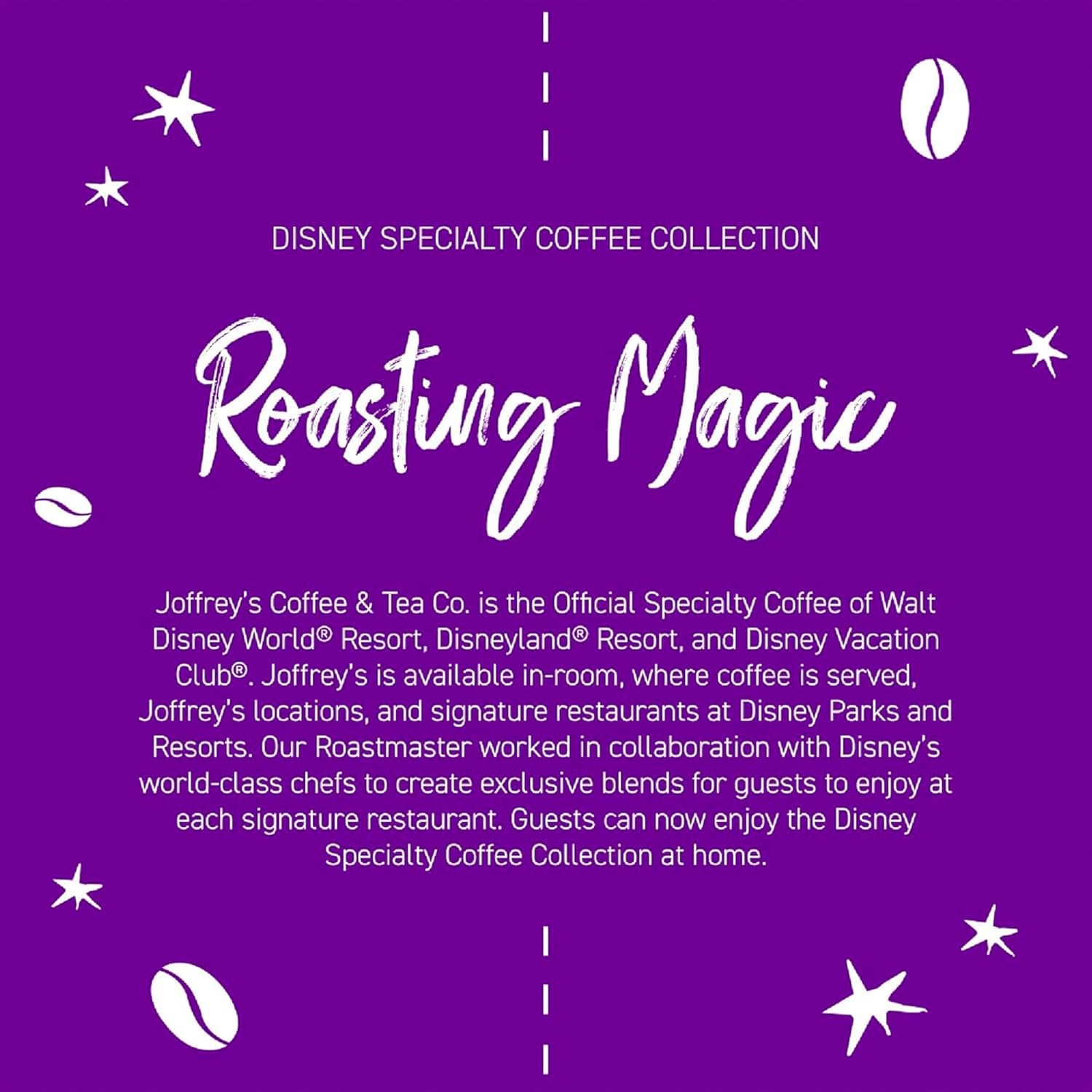 Joffrey's Coffee Disney Stitch Ohana Blend - Medium Roast with Pineapple & Sweet Coconut Crème (11oz Ground)