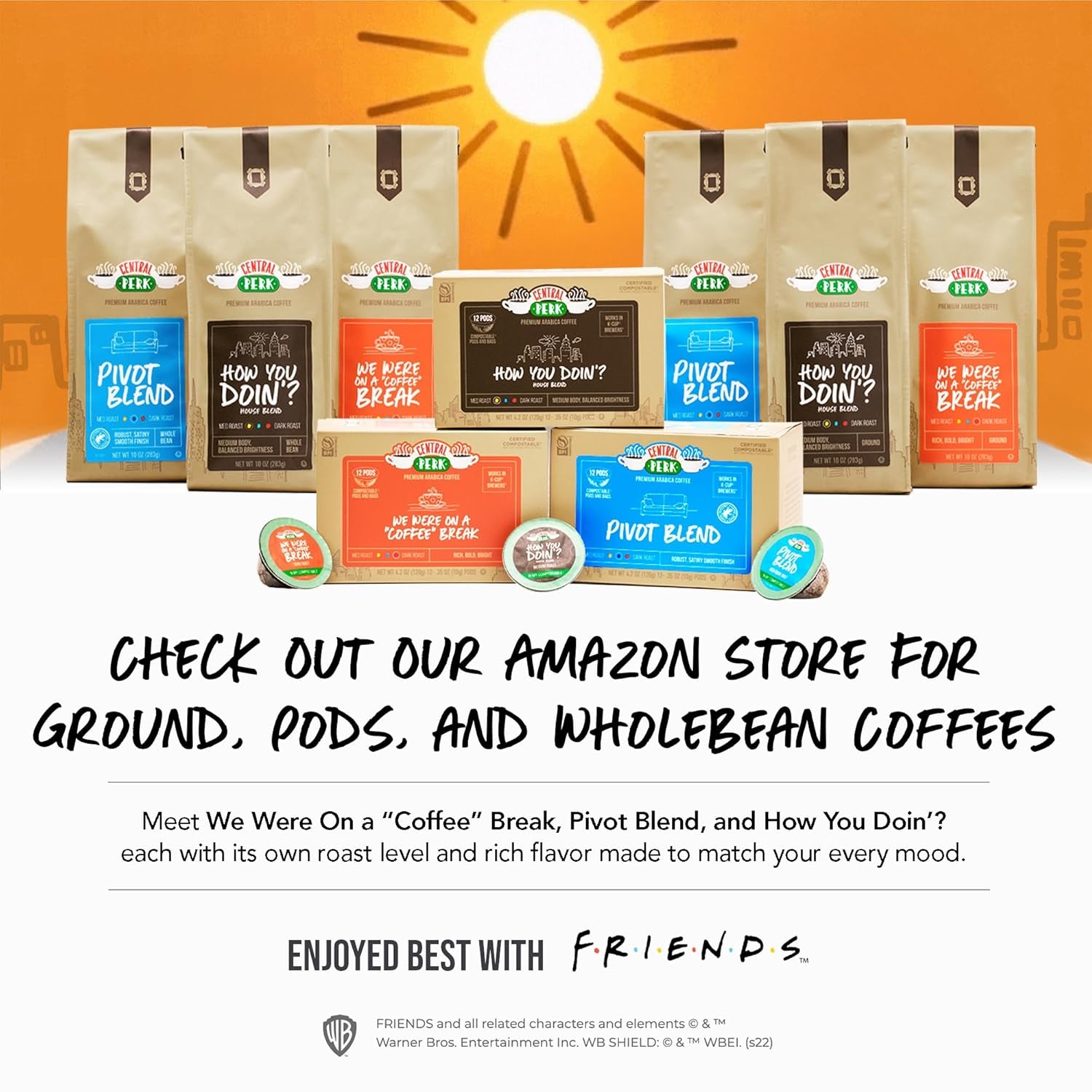 We Were on a Coffee Break Dark Roast Ground Coffee - Bold 100% Arabica Blend with Nutty, Smoky, Dark Chocolate & Caramel Flavors, 10Oz Bag