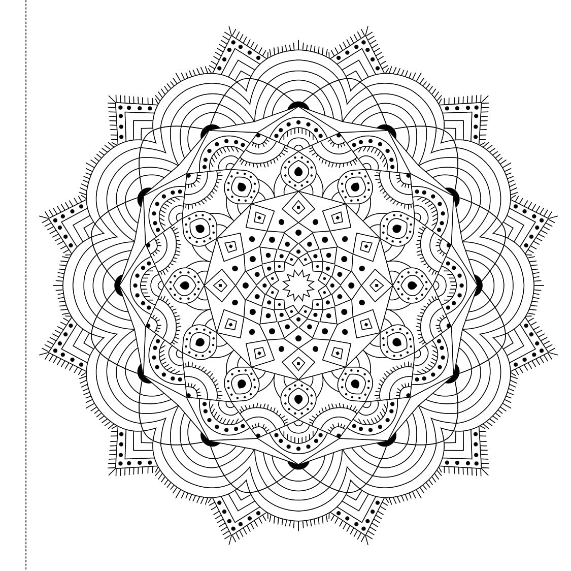 Mandala Art: Colouring Books for Adults with Tear Out Sheets