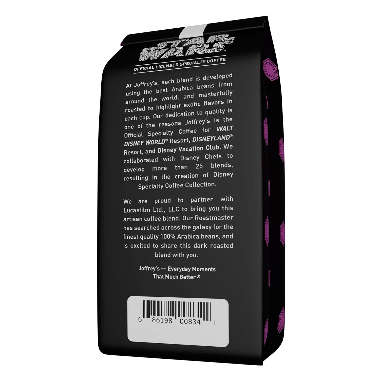 Joffrey's Coffee STAR WARS™ Dare to Resist Blend - Artisan Dark Roast, Bold & Smooth, Perfect for Brew or French Press (11oz Ground)
