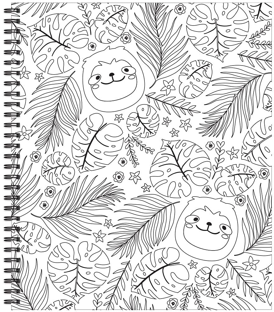 Color & Frame - Sloth (Adult Coloring Book)