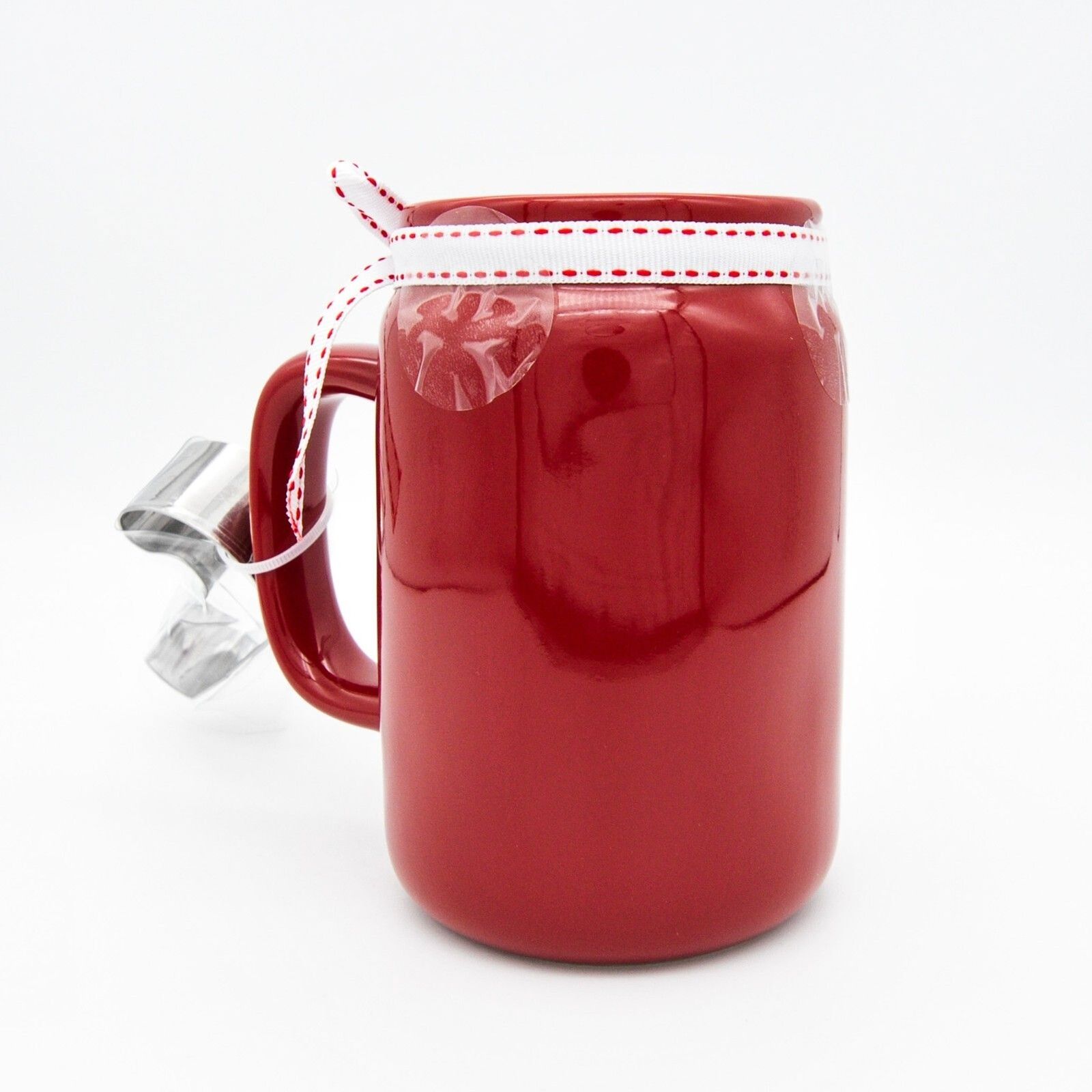 Rae Dunn Christmas Mug – Hot Cocoa Mug with Cookie Cutter Attached 16oz Mug Gift