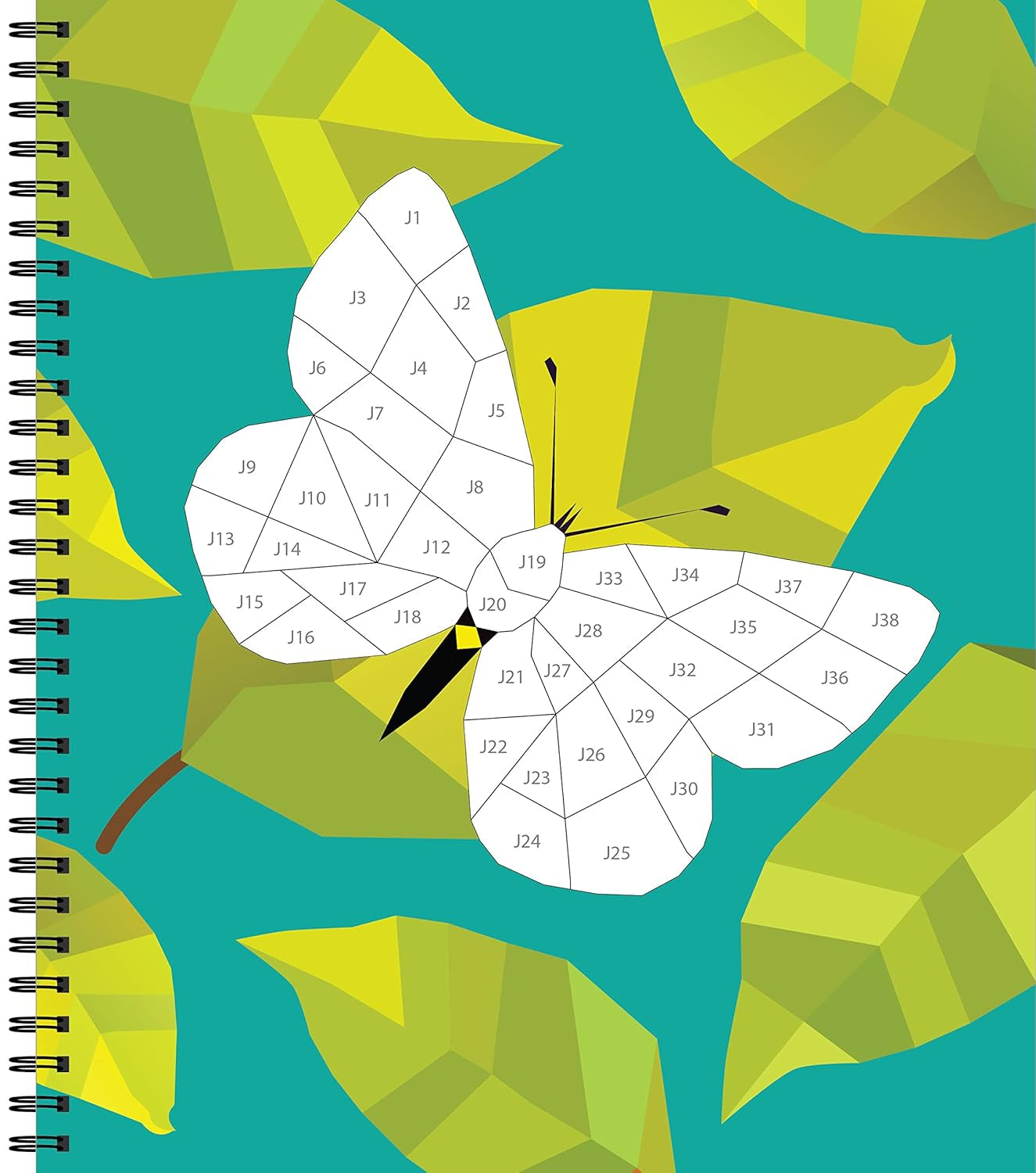 Brain Games - Sticker by Number: Butterflies (14 Images to Sticker)